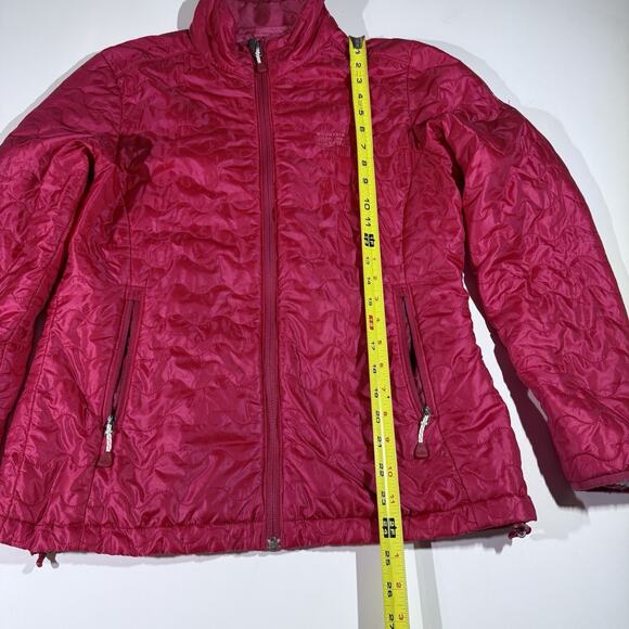 Mountain Hardwear Women Girl Down Puffer Jacket Red Lightweight Packable Size M - Picture 6 of 7